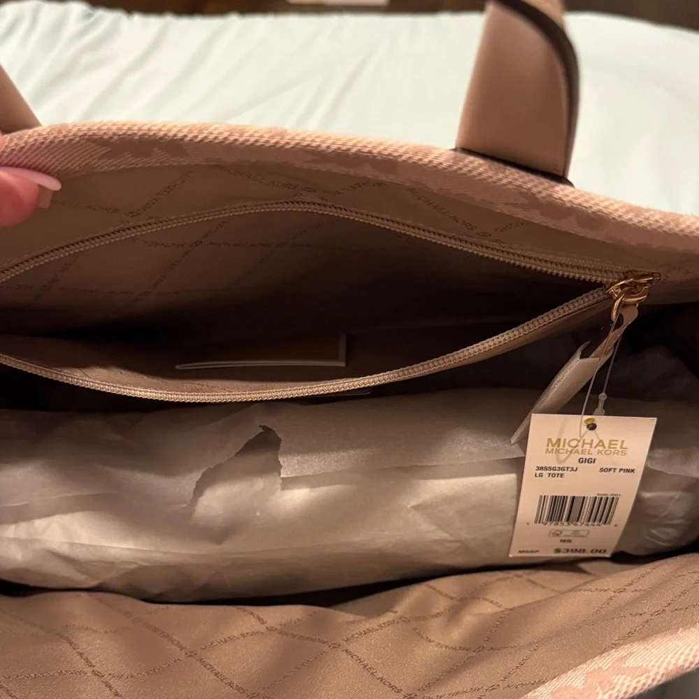 Michael Kors Soft Pink Monogram Large Gigi Tote *BRAND NEW*